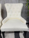 Arhaus Claybourne Upholstered Dining Arm Chairs Tufted Wingback Modern Seating