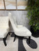 Arhaus Claybourne Upholstered Dining Arm Chairs Tufted Wingback Modern Seating