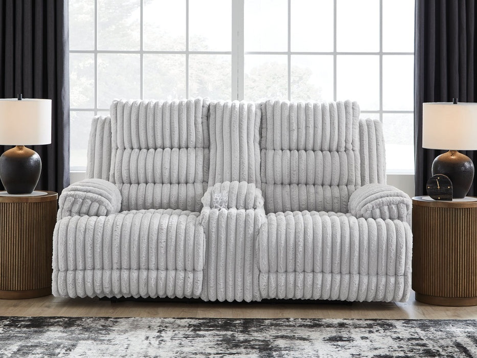 Rhines Falls Power Reclining Loveseat with Console - Abundant Home Collections