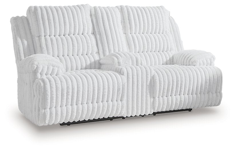 Rhines Falls Power Reclining Loveseat with Console - Abundant Home Collections