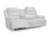 Rhines Falls Power Reclining Sofa with Drop Down Table - Abundant Home Collections