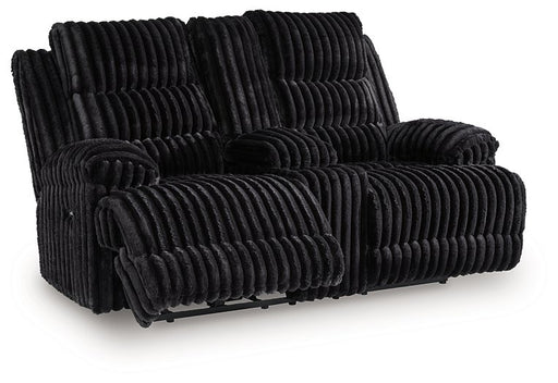 Rhine Falls Reclining Loveseat with Console - Abundant Home Collections