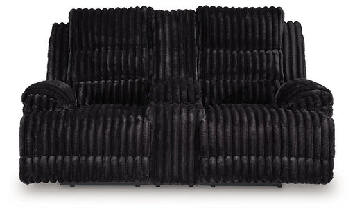 Rhine Falls Reclining Loveseat with Console - Abundant Home Collections