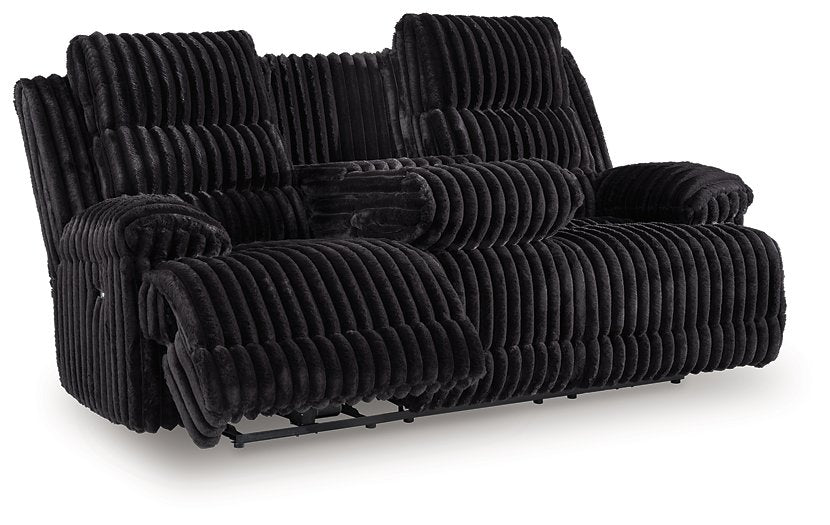 Rhine Falls Power Reclining Sofa with Drop Down Table - Abundant Home Collections