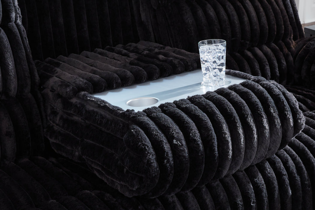 Rhine Falls Power Reclining Sofa with Drop Down Table - Abundant Home Collections