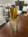 Glass vase with Gold Top