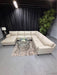 Hayward Leather Sectional (LAF Chaise in Vanilla) - Abundant Home Collections
