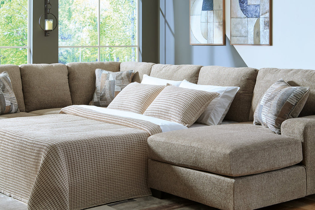 Newellen Sleeper Sectional with Chaise - Abundant Home Collections