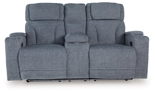 Studio Cave Power Reclining Loveseat with Console - Abundant Home Collections
