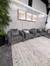 Bernhardt Gray Fabric & Chrome Chairs (4x)