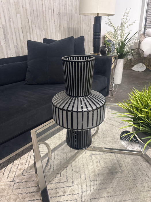 Black Glass Vase