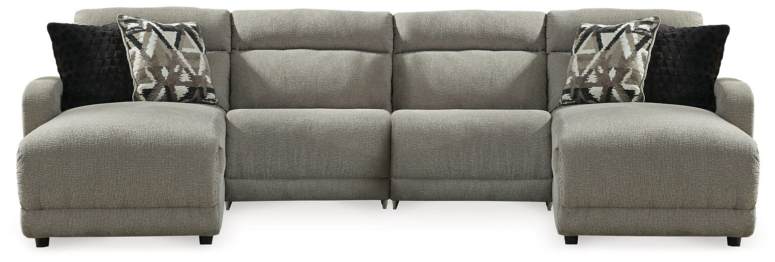 Colleyville Power Reclining Sectional with Chaise - Abundant Home Collections