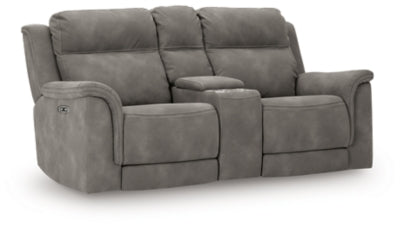 Next-Gen DuraPella Power Reclining Loveseat with Console - Abundant Home Collections