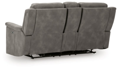 Next-Gen DuraPella Power Reclining Loveseat with Console - Abundant Home Collections