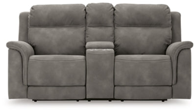 Next-Gen DuraPella Power Reclining Loveseat with Console - Abundant Home Collections