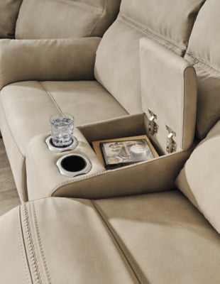Next-Gen DuraPella Power Reclining Loveseat with Console - Abundant Home Collections