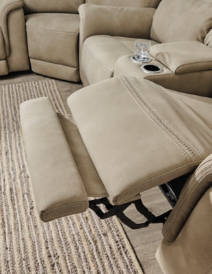 Next-Gen DuraPella Power Reclining Loveseat with Console - Abundant Home Collections