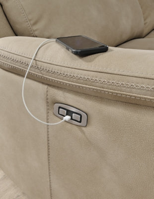 Next-Gen DuraPella Power Reclining Loveseat with Console - Abundant Home Collections
