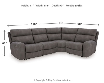 Next-Gen DuraPella Power Reclining Sectional - Abundant Home Collections
