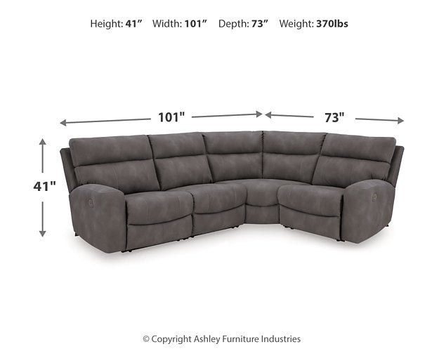 Next-Gen DuraPella Power Reclining Sectional - Abundant Home Collections