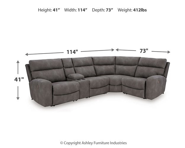 Next-Gen DuraPella Power Reclining Sectional - Abundant Home Collections