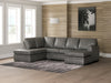 Lofton-Pike Sectional with Chaise - Abundant Home Collections