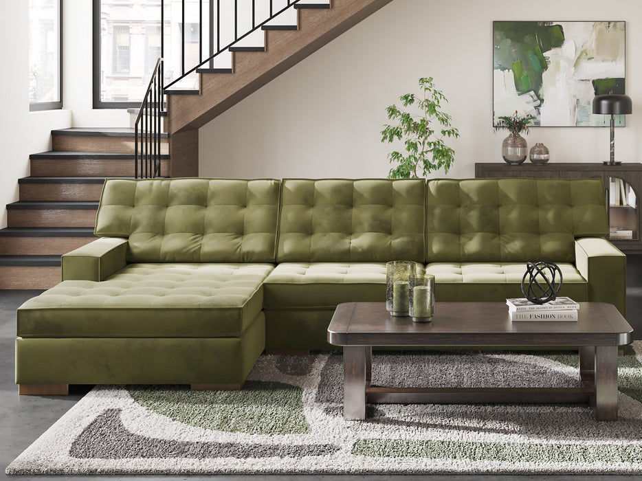 Caspian-Town Sectional with Chaise - Abundant Home Collections