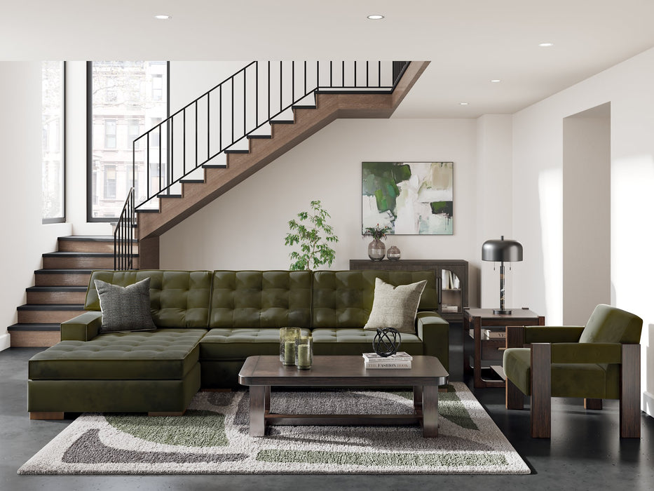 Caspian-Town Sectional with Chaise - Abundant Home Collections
