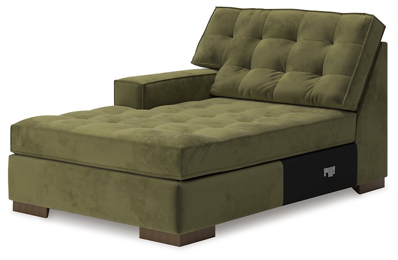Caspian-Town Sectional with Chaise - Abundant Home Collections