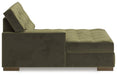 Caspian-Town Sectional with Chaise - Abundant Home Collections