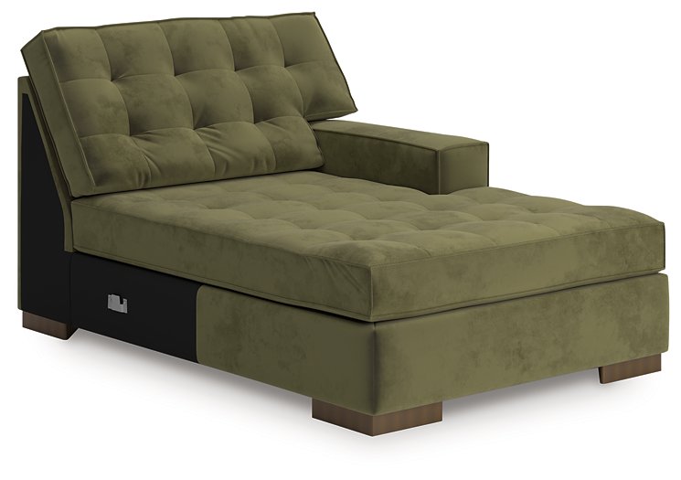 Caspian-Town Sectional with Chaise - Abundant Home Collections