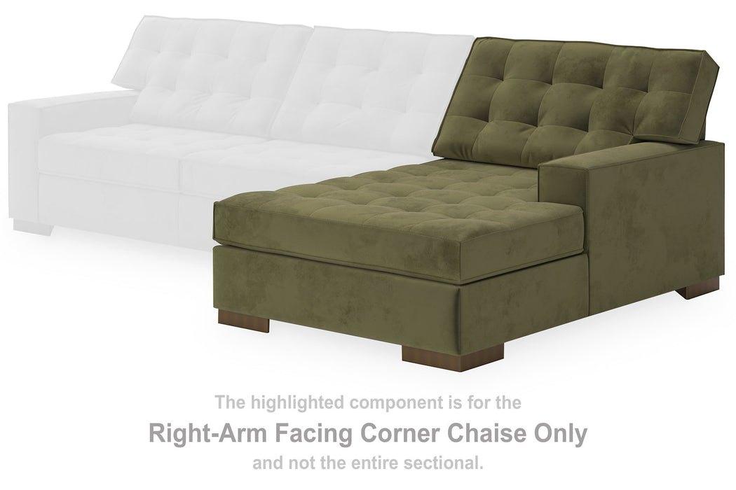 Caspian-Town Sectional with Chaise - Abundant Home Collections
