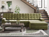 Caspian-Town Sectional with Chaise - Abundant Home Collections