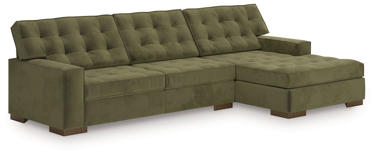 Caspian-Town Sectional with Chaise - Abundant Home Collections