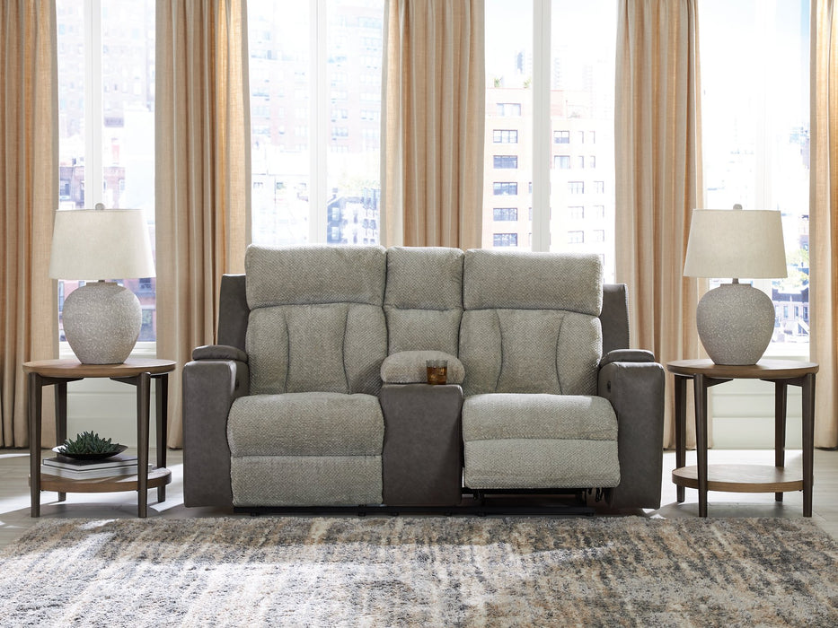WhipLash Power Reclining Loveseat with Console - Abundant Home Collections