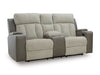 WhipLash Power Reclining Loveseat with Console - Abundant Home Collections