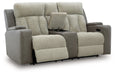 WhipLash Power Reclining Loveseat with Console - Abundant Home Collections