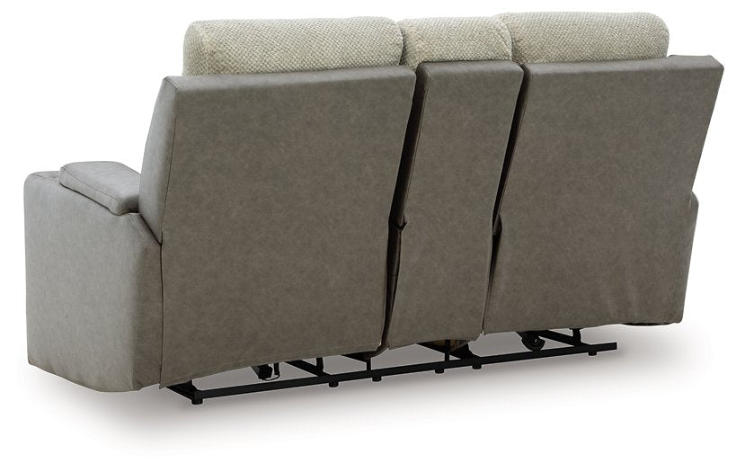 WhipLash Power Reclining Loveseat with Console - Abundant Home Collections