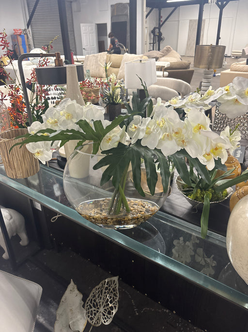 White orchid decor