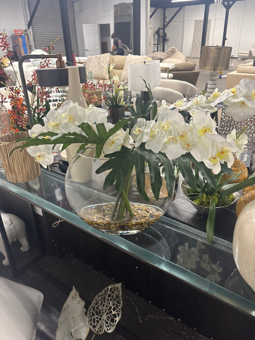 White orchid decor