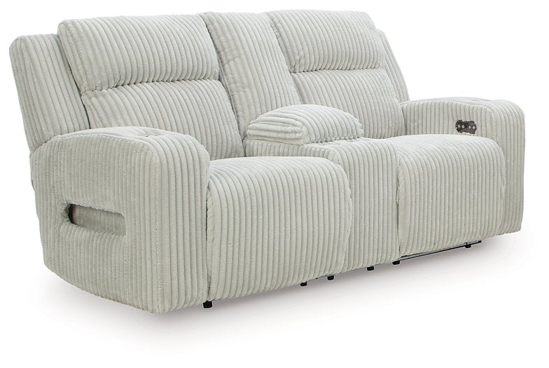 Forest Lake Power Reclining Loveseat with Console - Abundant Home Collections