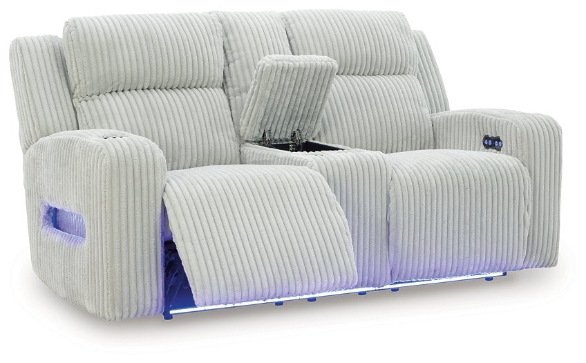 Forest Lake Power Reclining Loveseat with Console - Abundant Home Collections