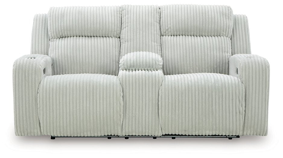 Forest Lake Power Reclining Loveseat with Console - Abundant Home Collections
