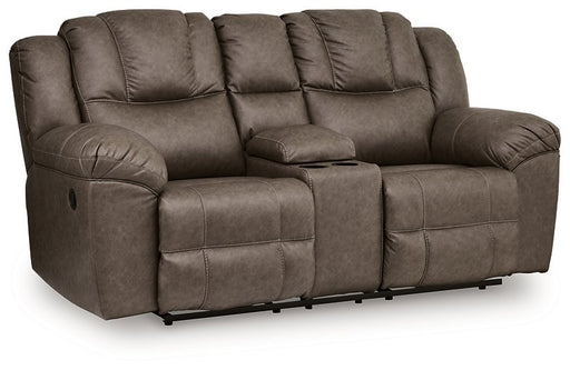 Lowilla Reclining Loveseat with Console - Abundant Home Collections