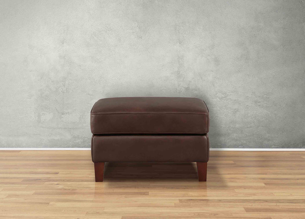 Ashby Leather Ottoman