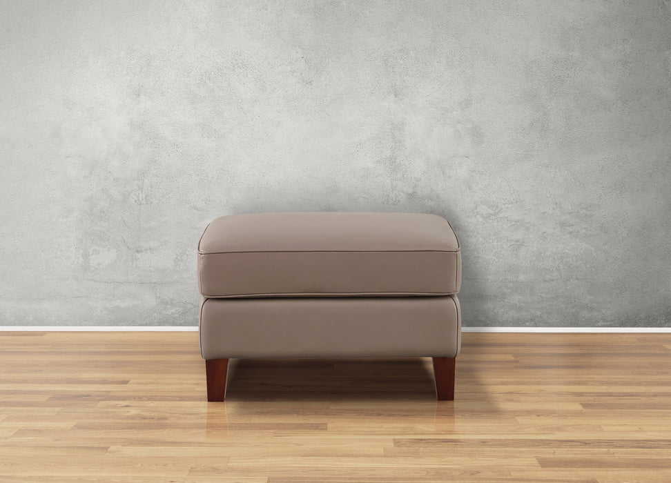 Ashby Leather Ottoman