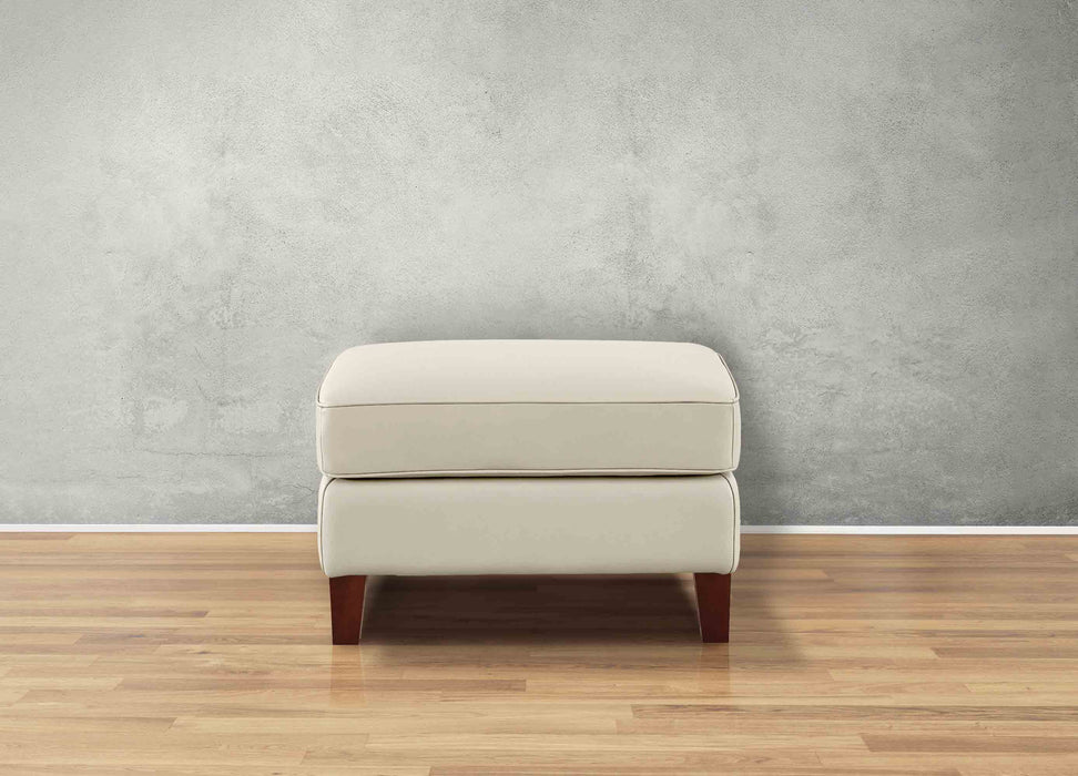Ashby Leather Ottoman