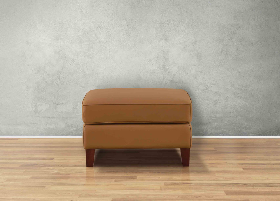 Ashby Leather Ottoman