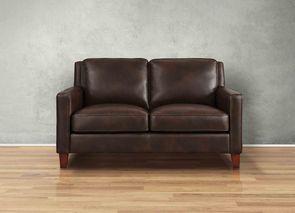 Ashby Leather Loveseat