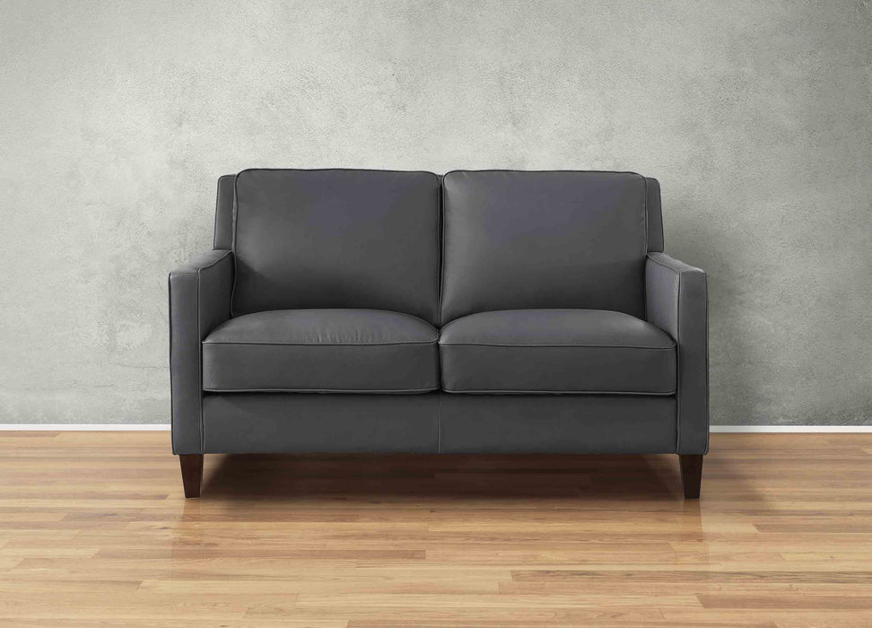 Ashby Leather Loveseat